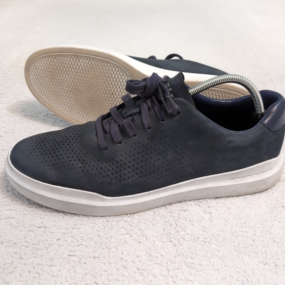 Cole Haan Men's Grandpro Rally Laser Cut Sneakers In Blue | ModeSens